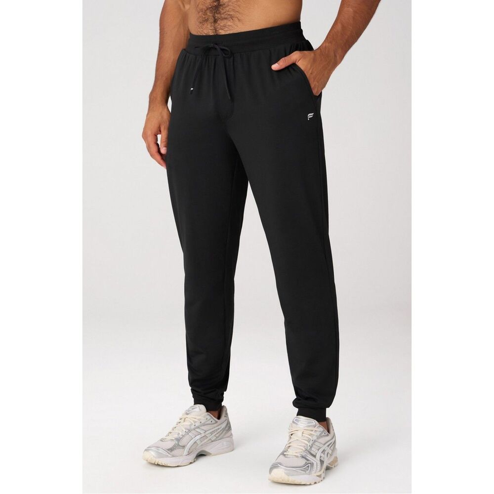 Fabletics The Cloud Jersey Jogger Black Men's Size Large NWT New